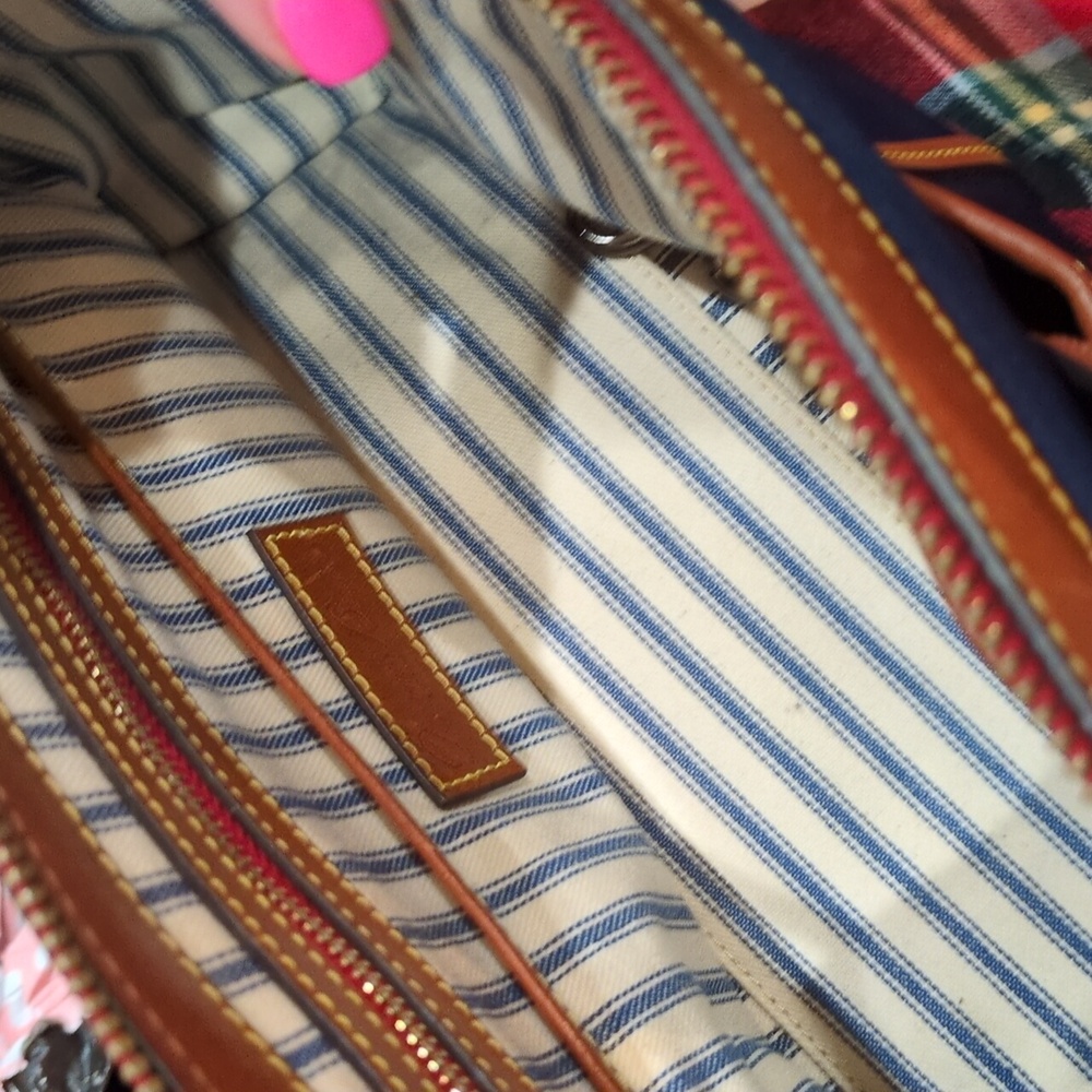 Dooney & Bourke Navy 🔵 Wayfarer Satchel Camden Collection crossbody purse - Picture 12 of 16